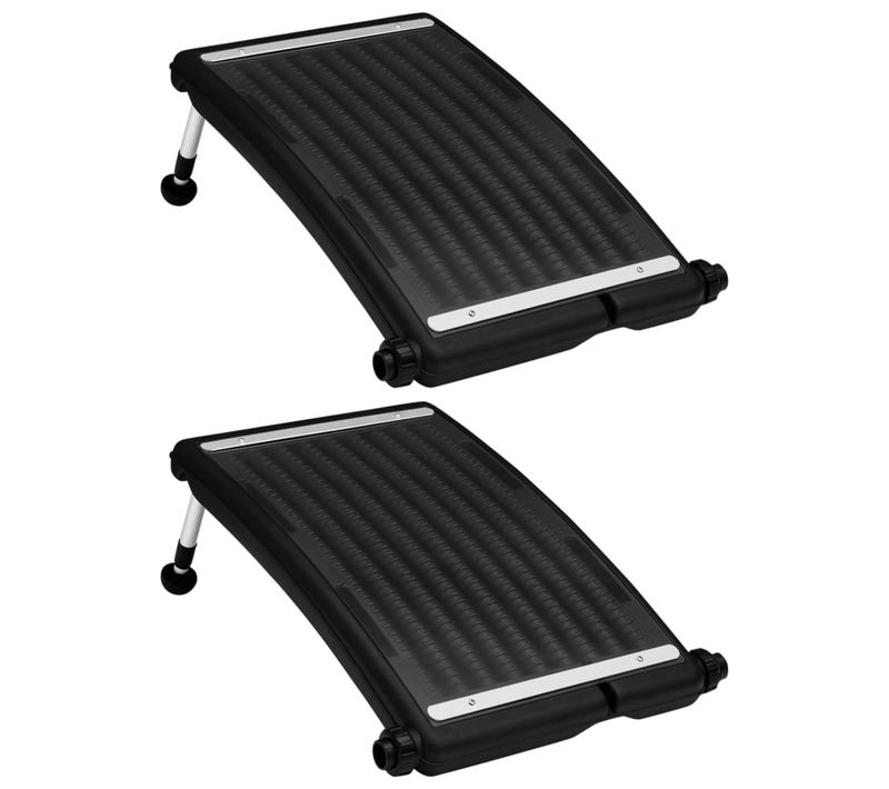 Panneaux De Chauffage Solaire De Piscine Courbés 2pcs 72,5x46cm