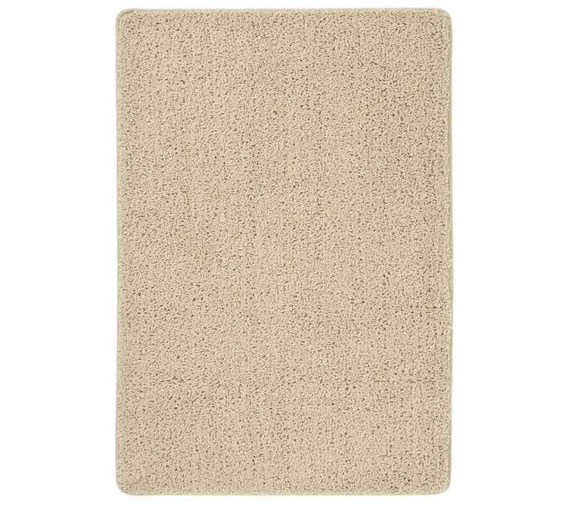 Tapis Shaggy Antidérapant Crème 120x170 Cm