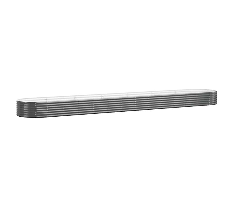 Jardinière De Jardin Acier Galvanisé Anthracite