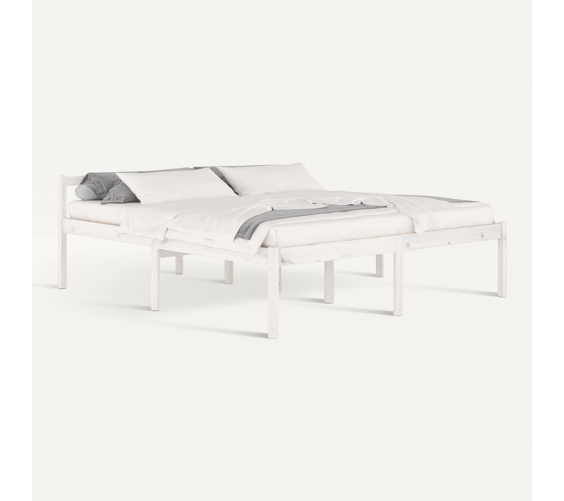 Lit Pour Personne Âgée Sans Matelas Blanc 180x200 Cm