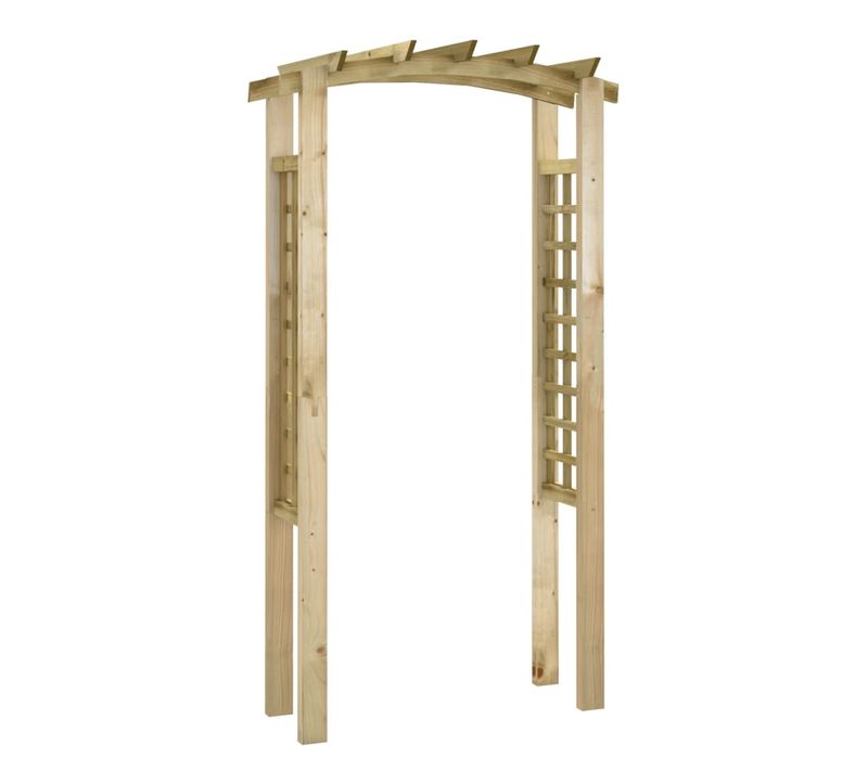 Arche En Treillis 110x60x210 Cm Bois De Pin Massif Imprégné