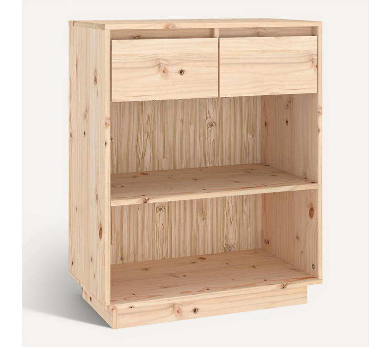 Armoire Console 60x34x75 Cm Bois De Pin Solide