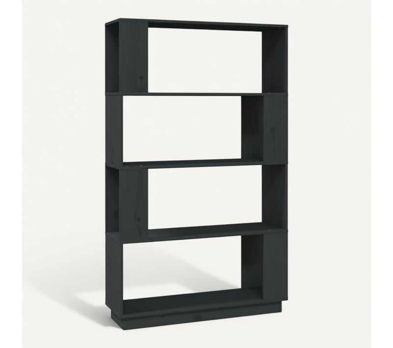 Etagère/séparateur De Pièce Gris 80x25x132 Cm Pin Massif