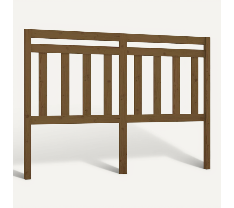 Tête De Lit Marron Miel 166x4x100 Cm Bois Massif De Pin