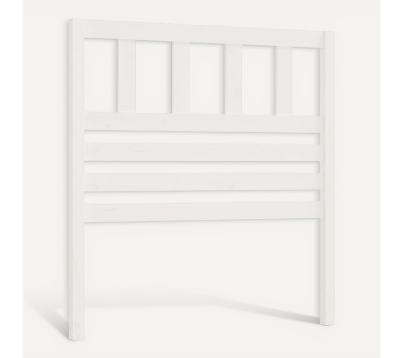 Tête De Lit Blanc 81x4x100 Cm Bois Massif De Pin