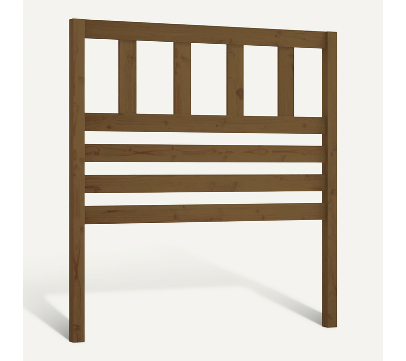 Tête De Lit Marron Miel 81x4x100 Cm Bois Massif De Pin