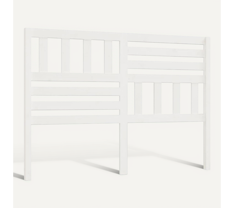 Tête De Lit Blanc 166x4x100 Cm Bois Massif De Pin