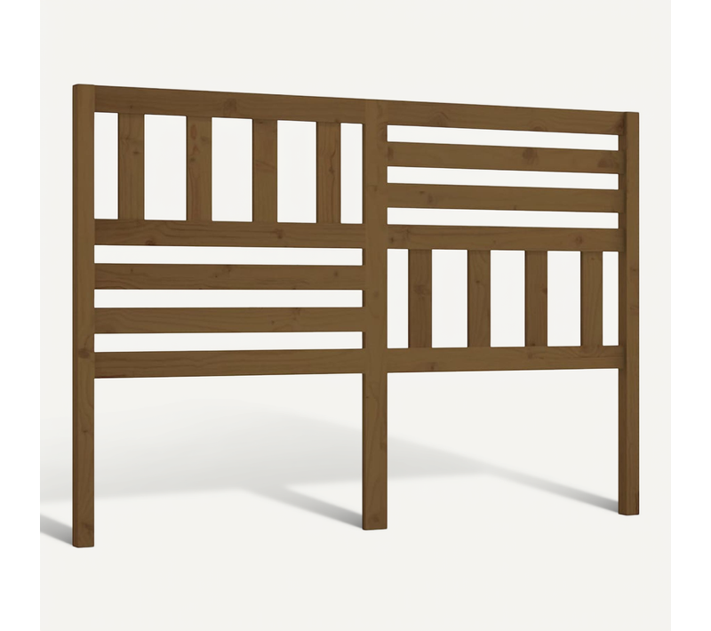Tête De Lit Marron Miel 166x4x100 Cm Bois Massif De Pin