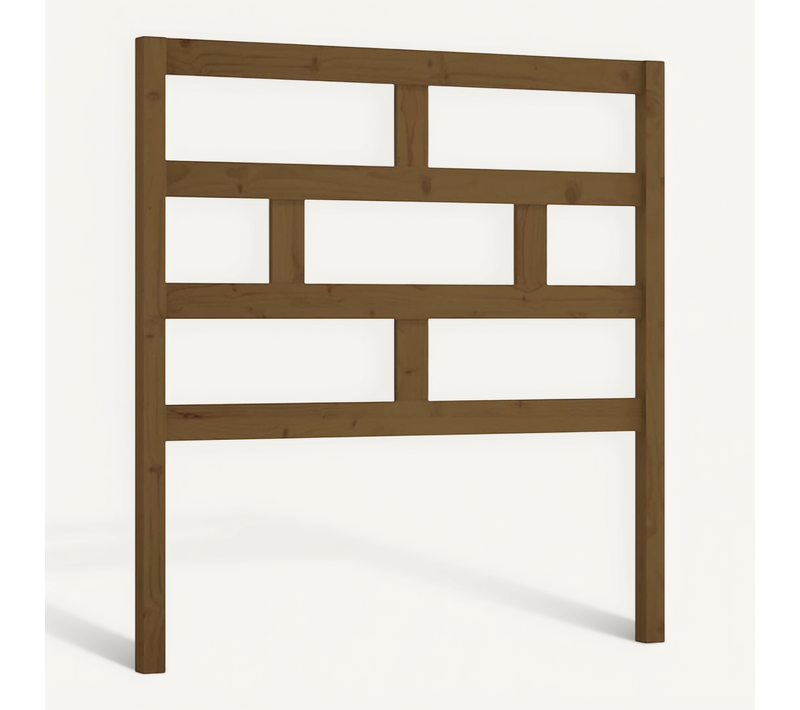Tête De Lit Marron Miel 81x4x100 Cm Bois Massif De Pin