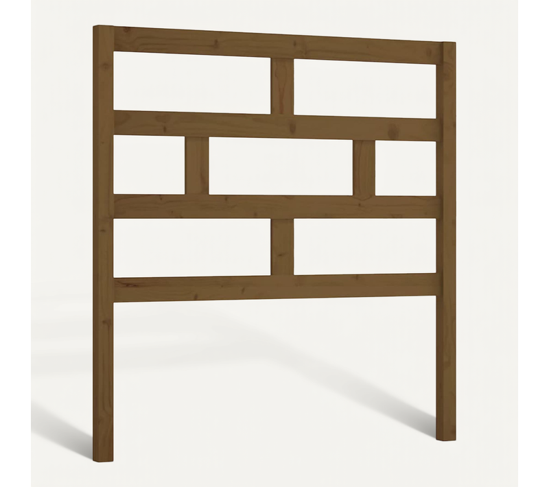 Tête De Lit Marron Miel 96x4x100 Cm Bois Massif De Pin