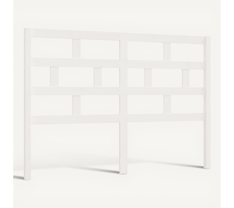 Tête De Lit Blanc 166x4x100 Cm Bois Massif De Pin