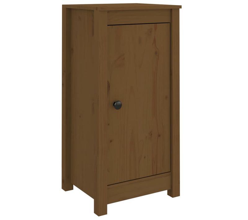 Buffet Marron Miel 39x35x80 Cm Bois Massif De Pin