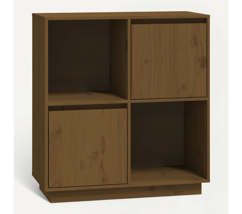 Buffet Marron Miel 74x35x80 Cm Bois Massif De Pin