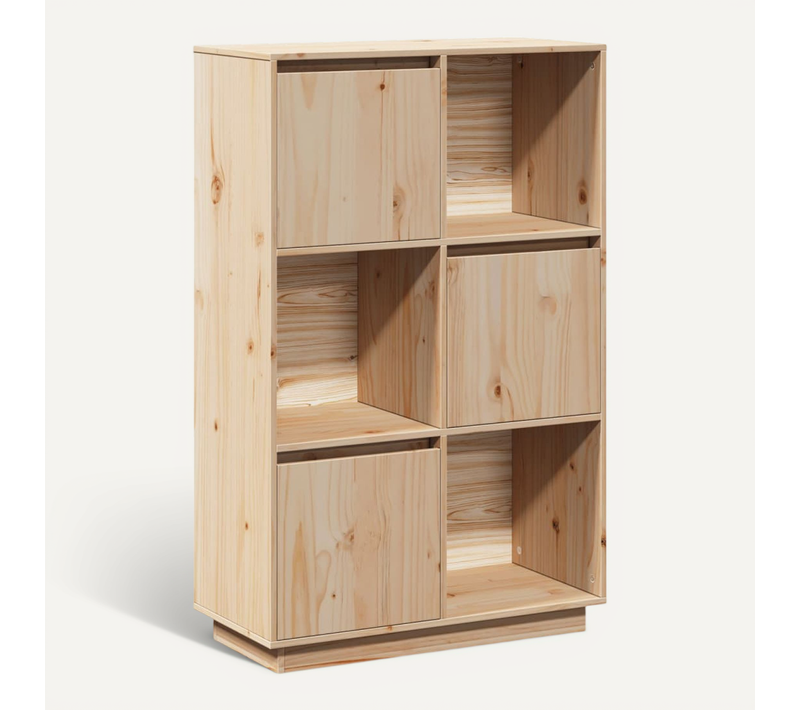 Buffet 74x35x117 Cm Bois Massif De Pin