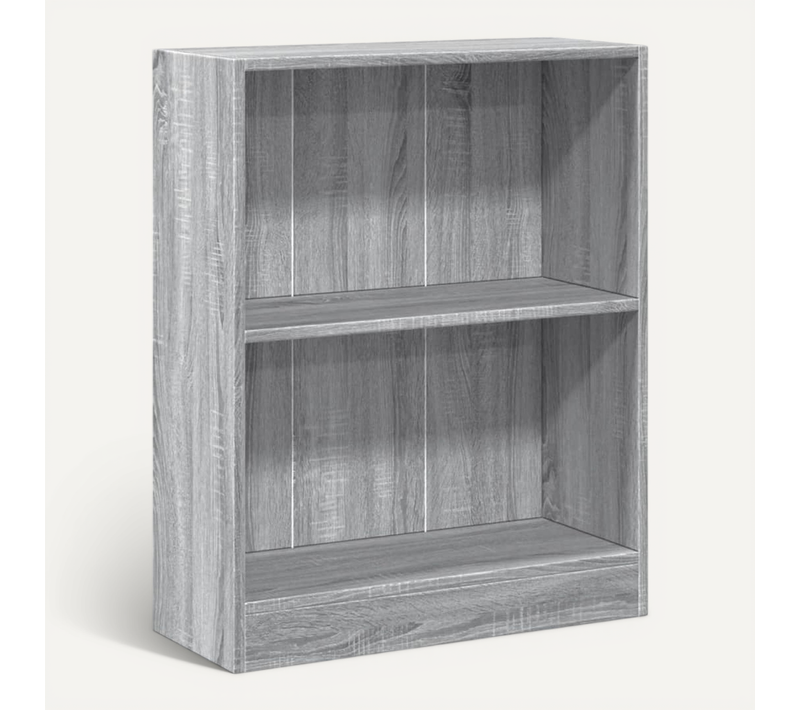 Bibliothèque Sonoma Gris 60x24x76 Cm Bois Contreplaqué