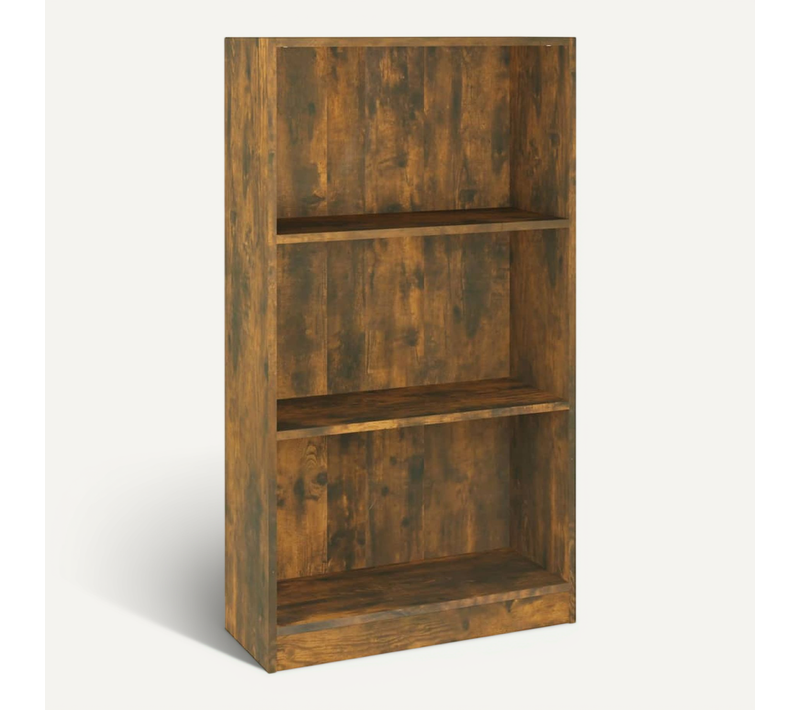 Bibliothèque Chêne Fumé 60x24x109 Cm Bois Contreplaqué