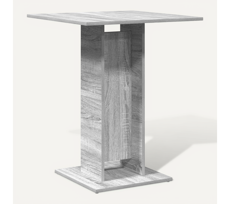 Table De Bistro Sonoma Gris 60x60x75 Cm Bois Contreplaqué