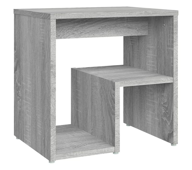 Table De Chevet Sonoma Gris 40x30x40 Cm Bois Contreplaqué