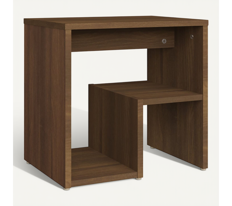 Table De Chevet Chêne Marron 40x30x40 Cm Bois Contreplaqué