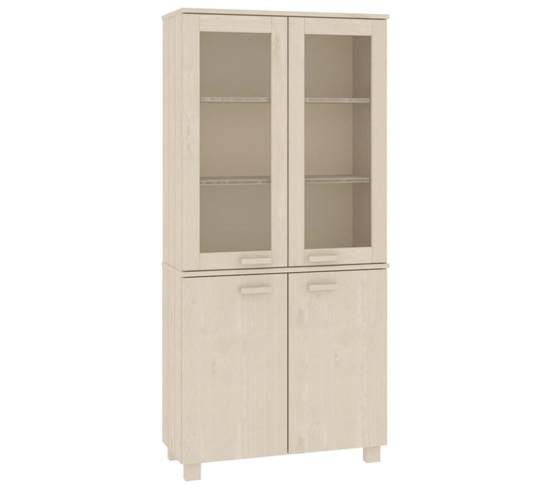 Buffet Hamar Bois Massif De Pin Marron Miel