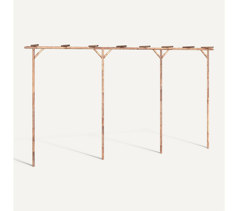 Pergola Bambou 385x40x205 Cm