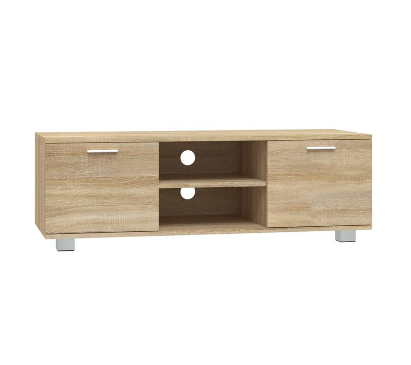 Meuble TV Chêne Sonoma 120x40,5x35 Cm Bois Contreplaqué