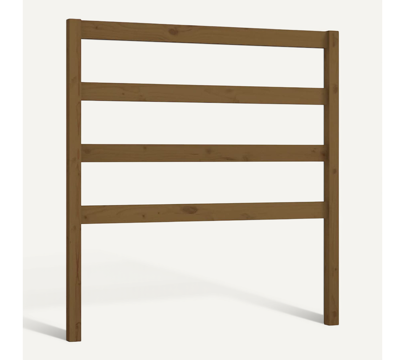 Tête De Lit Marron Miel 81x4x100 Cm Bois Massif De Pin