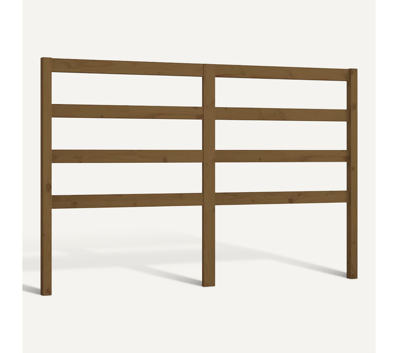Tête De Lit Marron Miel 156x4x100 Cm Bois Massif De Pin