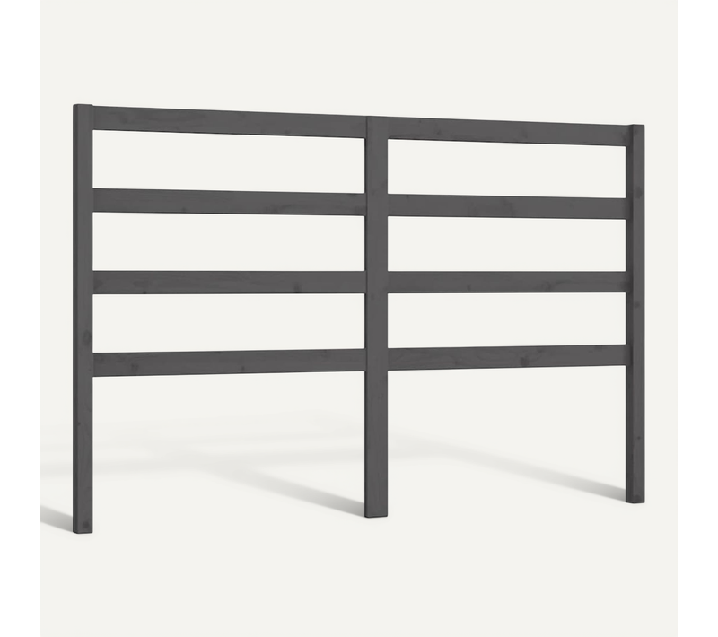 Tête De Lit Gris 166x4x100 Cm Bois Massif De Pin