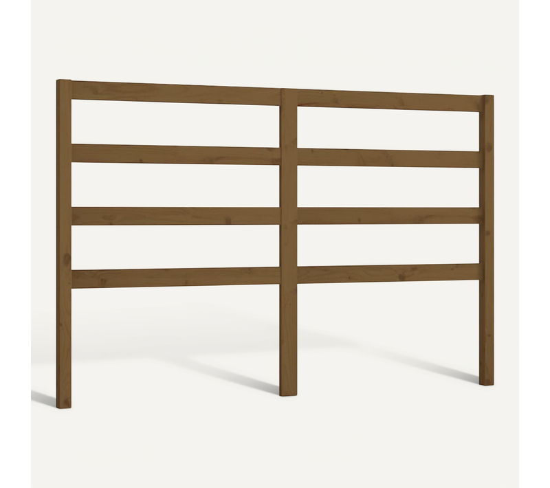 Tête De Lit Marron Miel 166x4x100 Cm Bois Massif De Pin