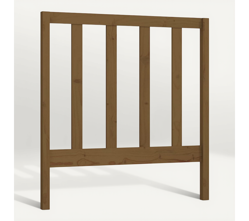 Tête De Lit Marron Miel 81x4x100 Cm Bois Massif De Pin