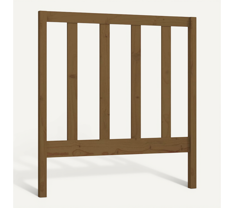 Tête De Lit Marron Miel 96x4x100 Cm Bois Massif De Pin