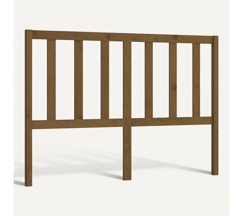 Tête De Lit Marron Miel 166x4x100 Cm Bois Massif De Pin