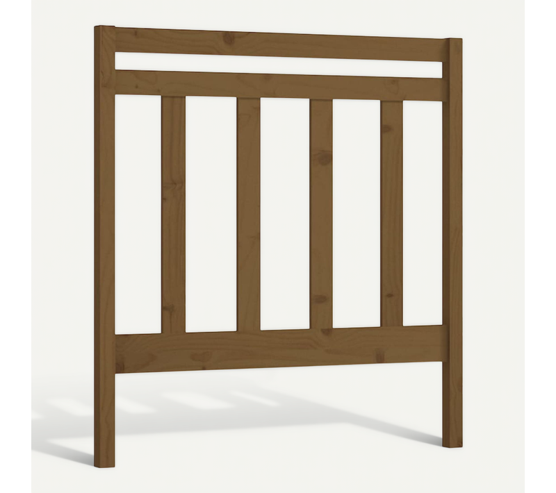 Tête De Lit Marron Miel 106x4x100 Cm Bois Massif De Pin