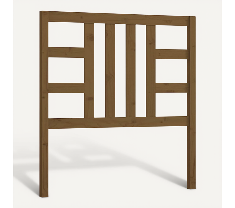 Tête De Lit Marron Miel 96x4x100 Cm Bois Massif De Pin