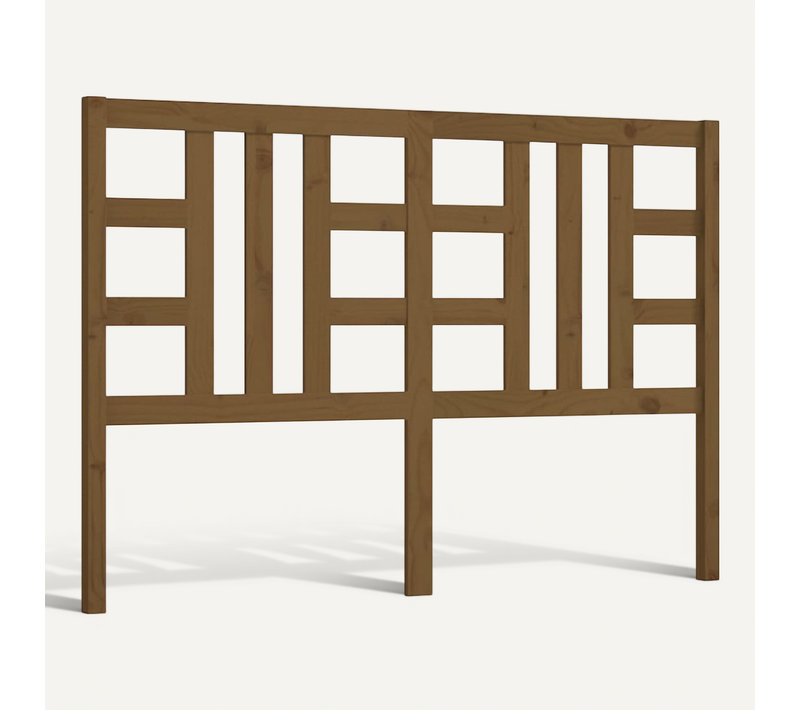 Tête De Lit Marron Miel 166x4x100 Cm Bois Massif De Pin
