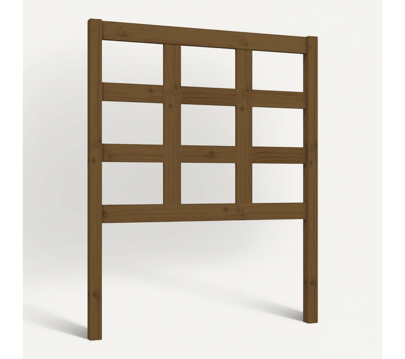 Tête De Lit Marron Miel 80,5x4x100 Cm Bois Massif De Pin