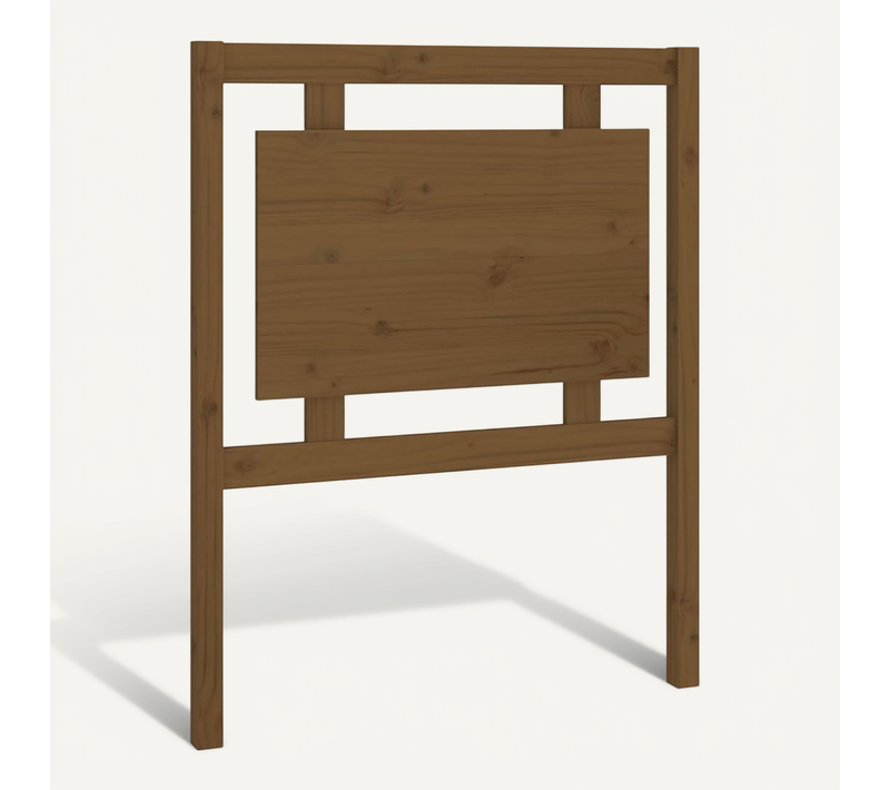 Tête De Lit Marron Miel 80,5x4x100 Cm Bois Massif De Pin