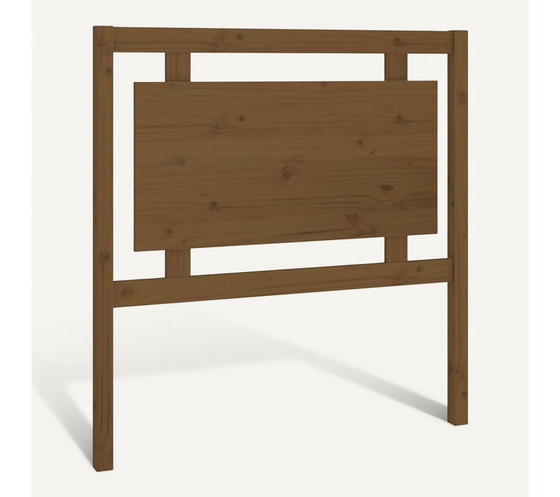 Tête De Lit Marron Miel 95,5x4x100 Cm Bois Massif De Pin