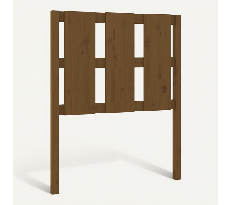Tête De Lit Marron Miel 80,5x4x100 Cm Bois Massif De Pin