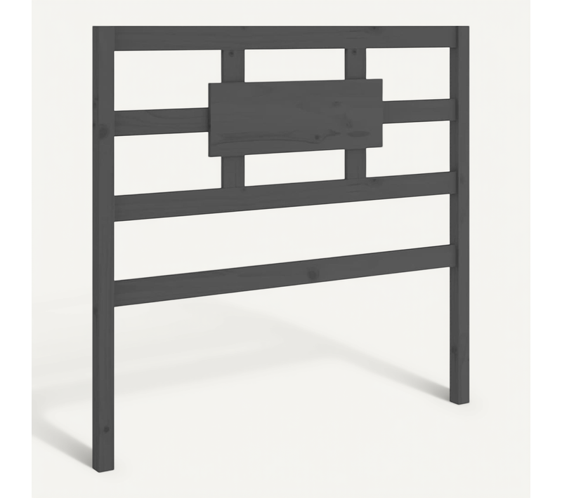 Tête De Lit Gris 80,5x4x100 Cm Bois Massif De Pin