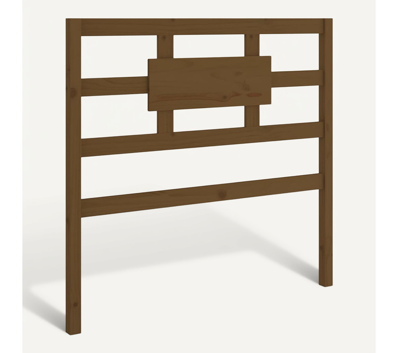 Tête De Lit Marron Miel 80,5x4x100 Cm Bois Massif De Pin