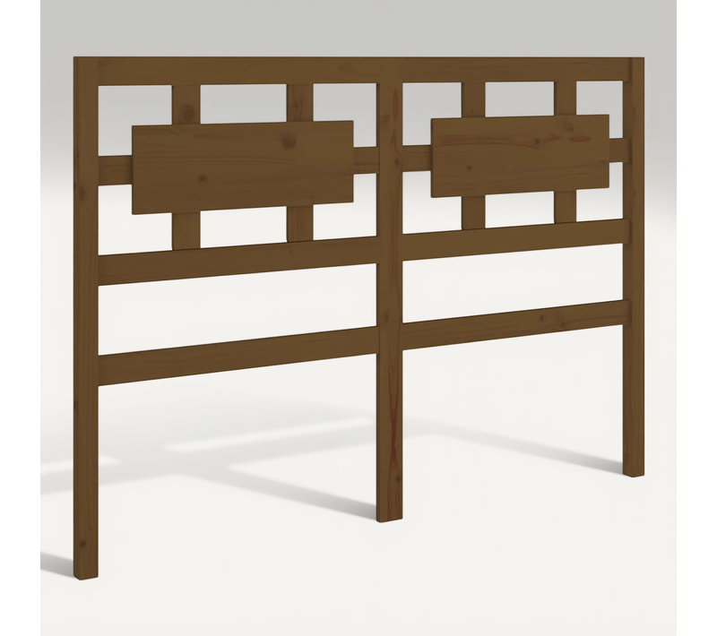 Tête De Lit Marron Miel 125,5x4x100 Cm Bois Massif De Pin