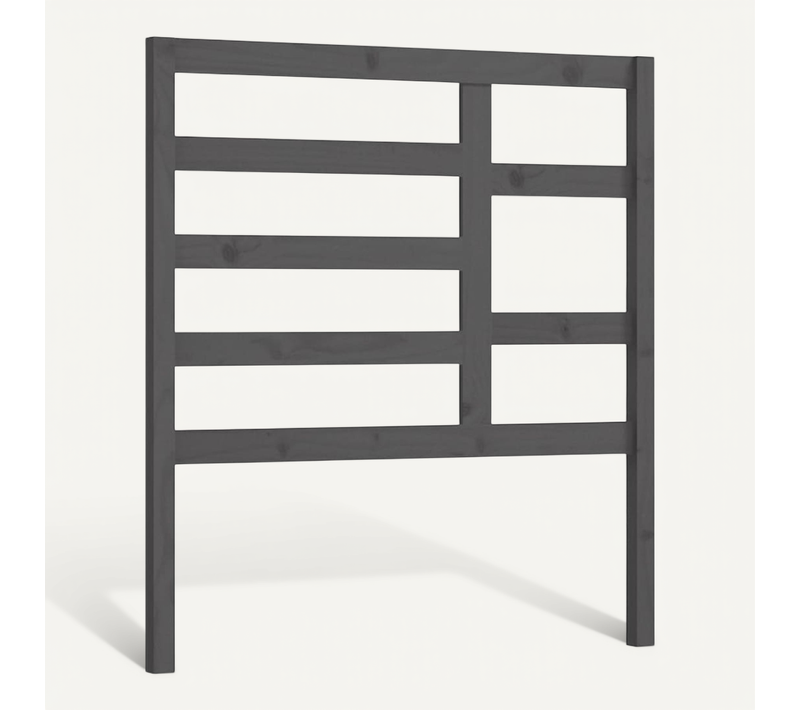 Tête De Lit Gris 81x4x104 Cm Bois Massif De Pin