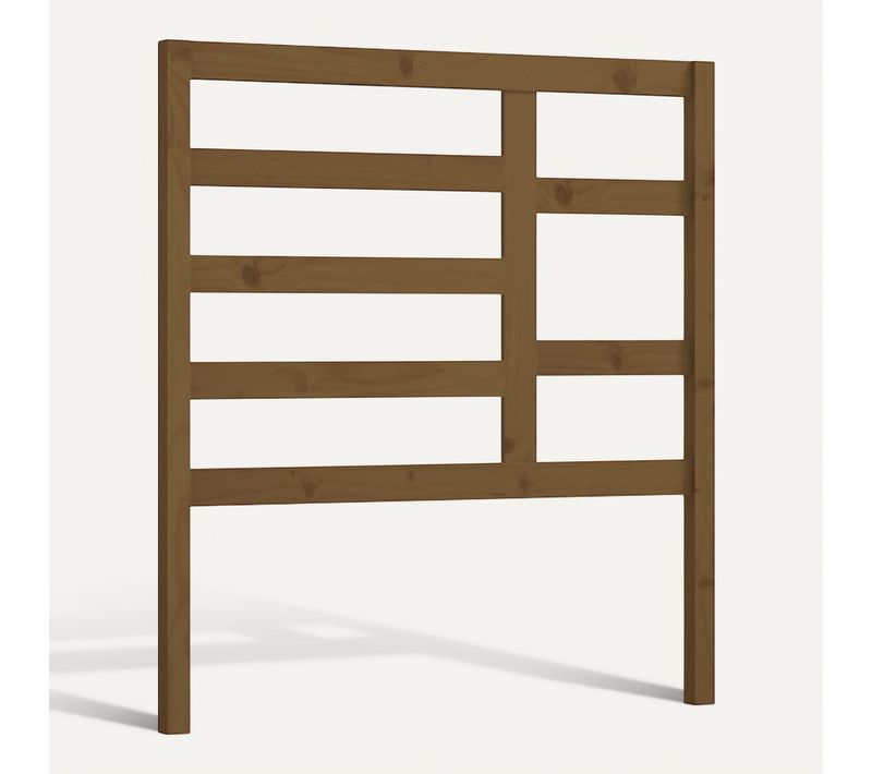 Tête De Lit Marron Miel 96x4x104 Cm Bois Massif De Pin