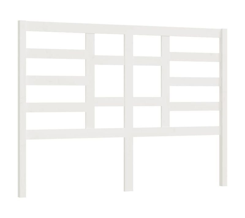 Tête De Lit Blanc 146x4x104 Cm Bois Massif De Pin