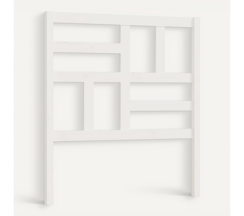 Tête De Lit Blanc 81x4x104 Cm Bois Massif De Pin
