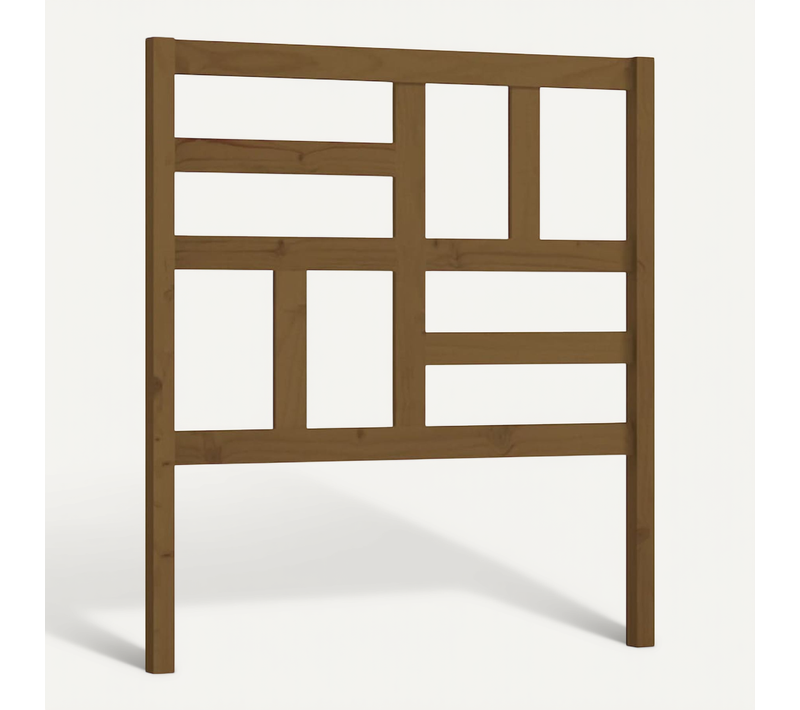 Tête De Lit Marron Miel 96x4x104 Cm Bois Massif De Pin