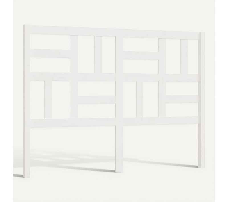 Tête De Lit Blanc 166x4x104 Cm Bois Massif De Pin
