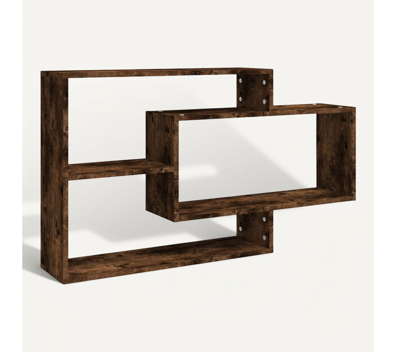 étagère Murale Chêne Fumé 104x20x58,5 Cm Bois Contreplaqué